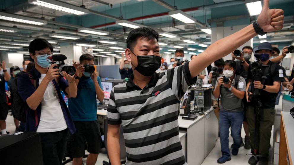 Hong Kong police arrest former Apple Daily senior editor