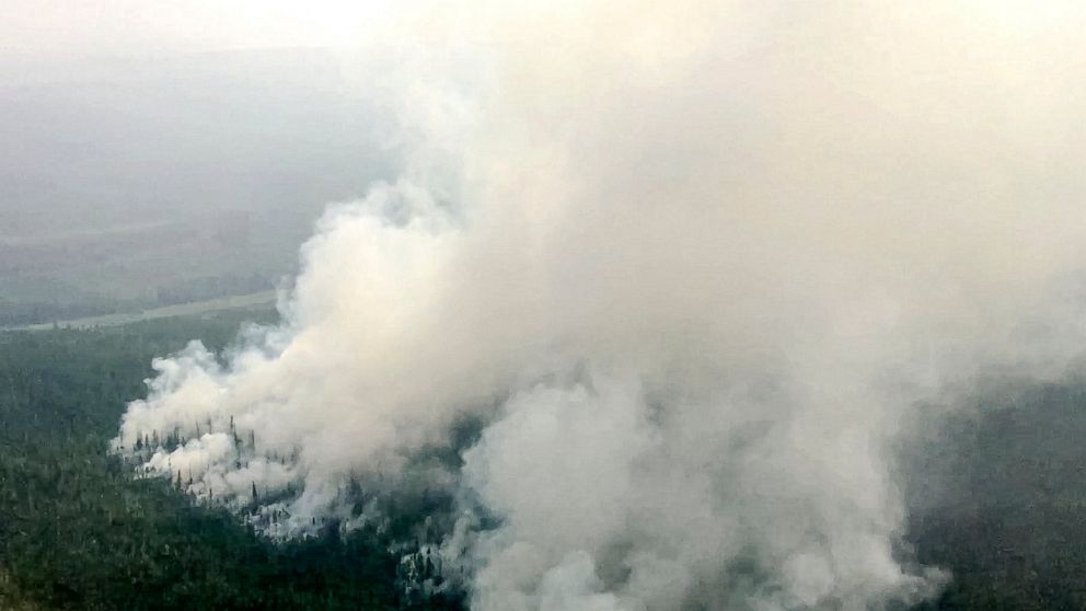 Wildfires blaze in Siberia, Russian Far East