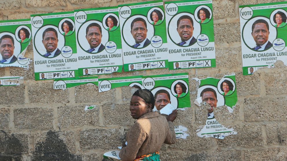 Celebrations as Zambian opposition candidate leads in count
