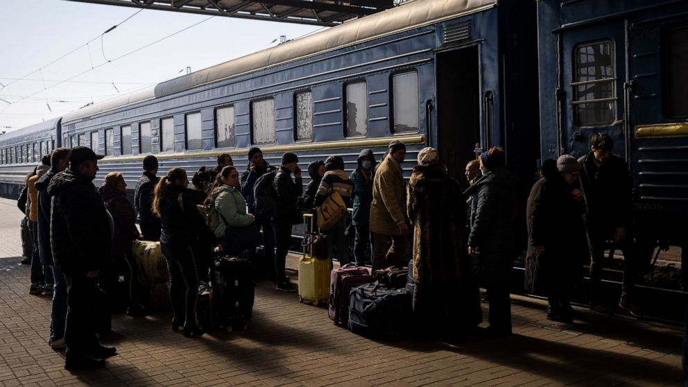 'No city anymore': Mariupol survivors take train to safety