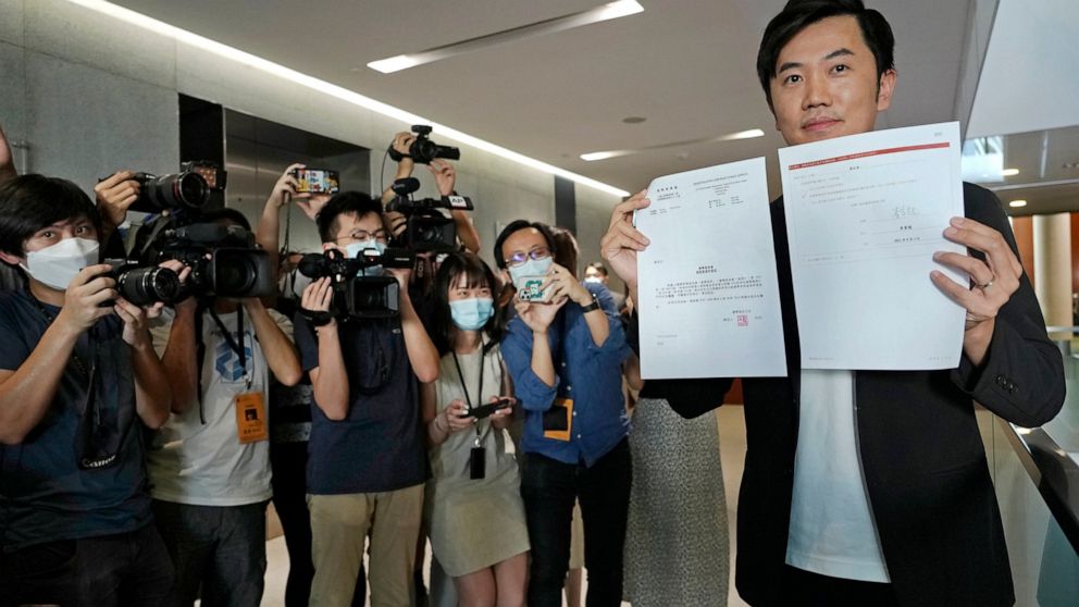 Hong Kong disqualifies independent lawmaker from legislature
