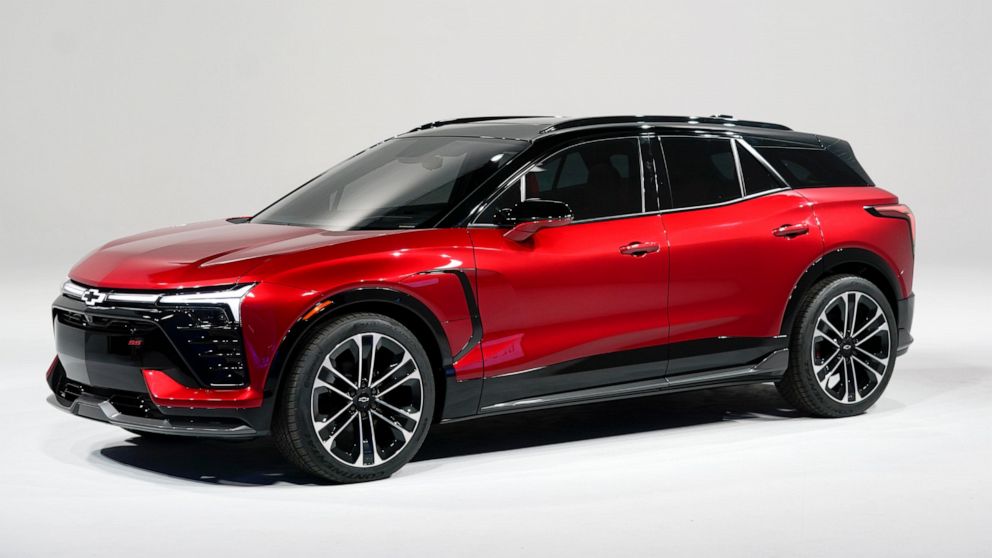 FILE - The 2024 Chevrolet SS EV is shown in Warren, Mich., Tuesday, July 12, 2022. The European Union expressed concern Thursday, Aug. 11, 2022 that a new U.S. tax credit plan aimed at encouraging Americans to buy electric vehicles would discriminate