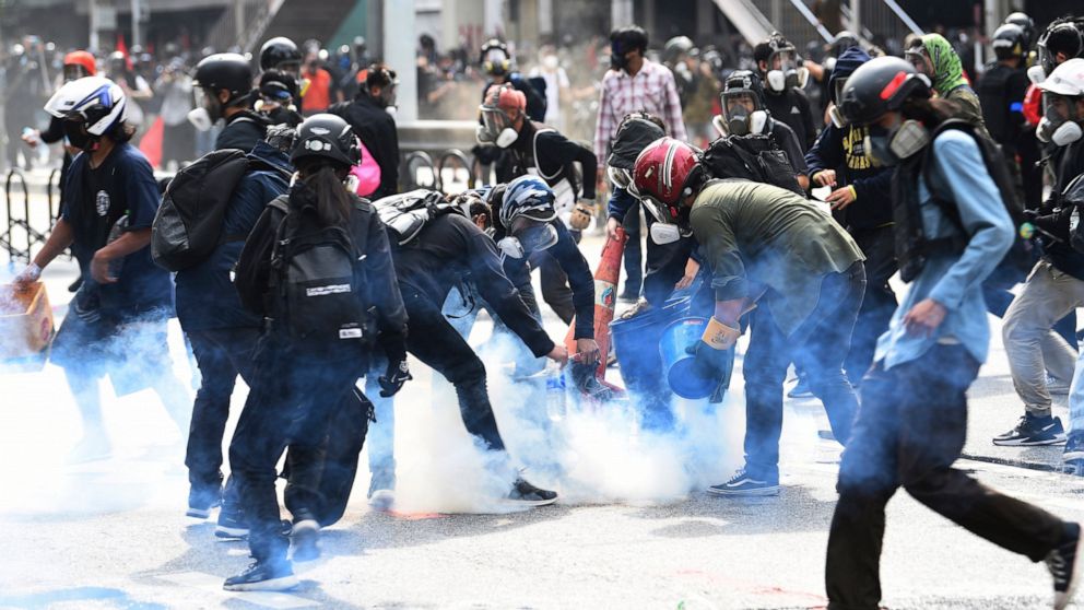 Thai police fire tear gas at protest over COVID response