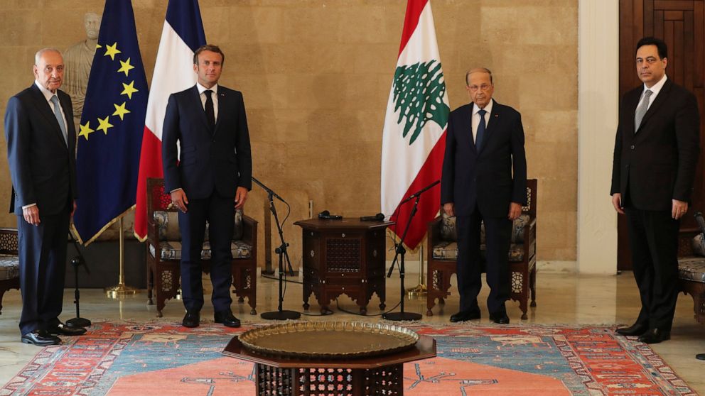 Emmanuel Macron, Michel Aoun