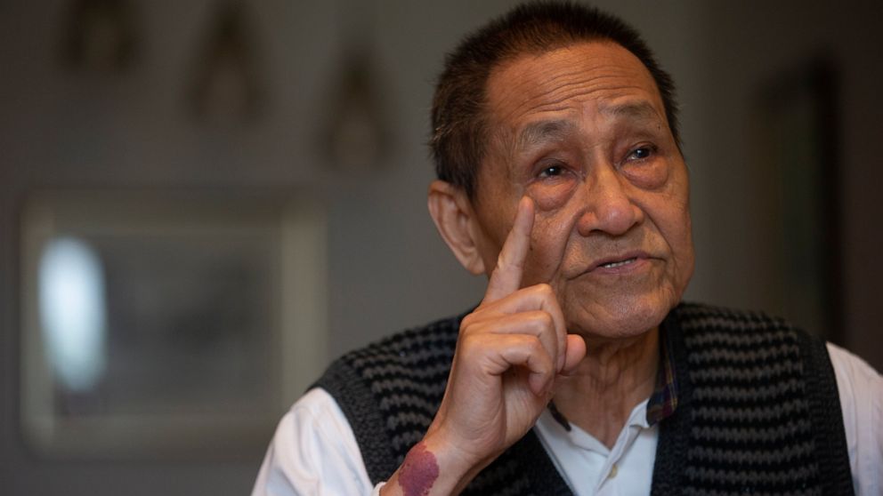 Bao Tong, aide to the late reform-minded former Communist Party general secretary, Zhao Ziyang, speaks at his home in Beijing on April 23, 2014. Bao Tong, a leading voice for political reform in the Chinese Communist Party who was purged after the bl
