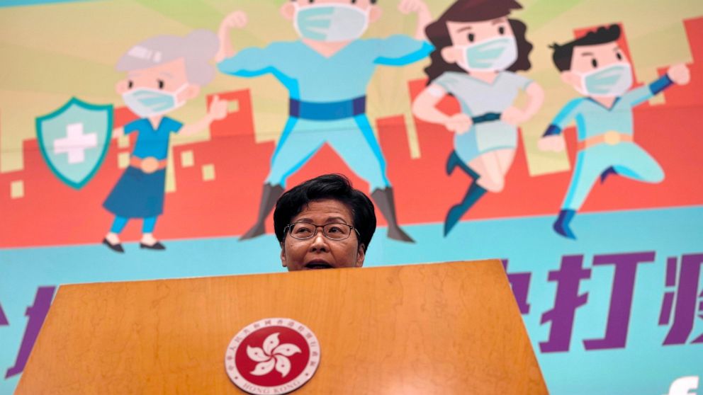 Hong Kong leader says US 'beautifying' security offenses