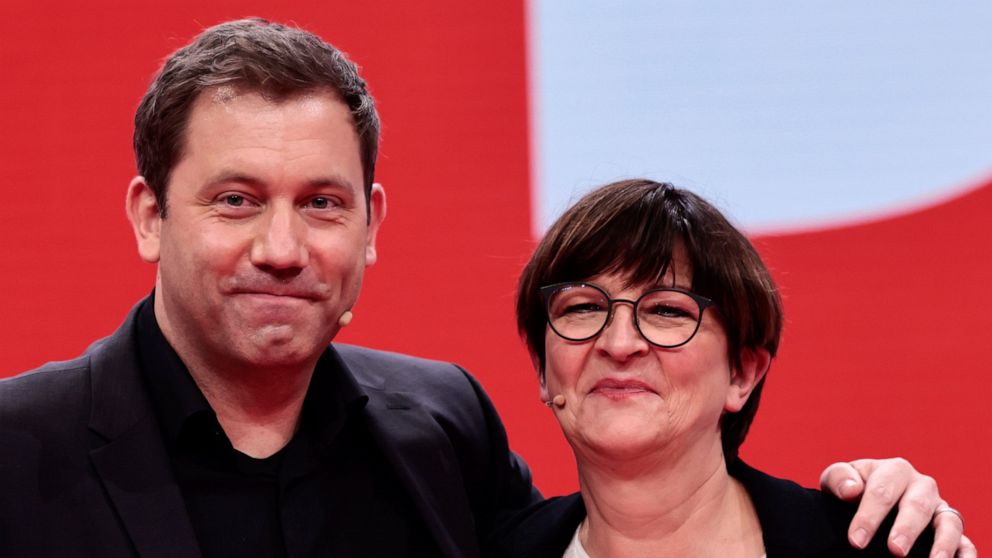 Germany's Social Democrats elect top three party leaders