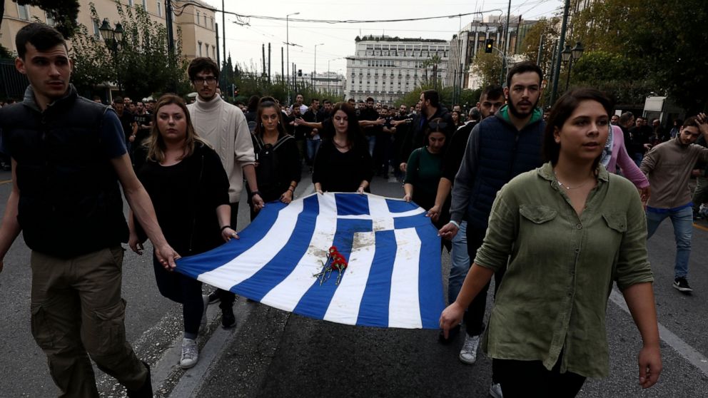 Greece Marks 1973 Student Uprising Anniversary 28 Arrested Abc News