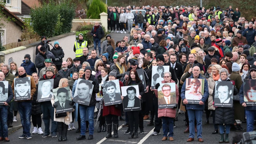 Northern Ireland marks 50 years since Bloody Sunday