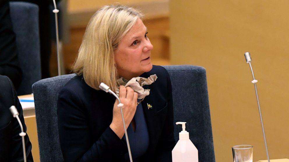 Swedes elect 1st female PM — for the 2nd time in a week