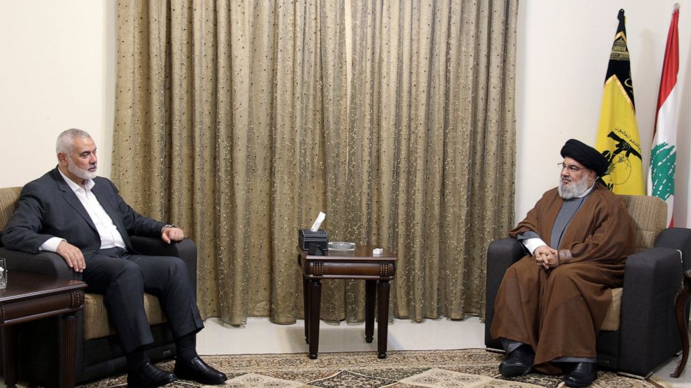 Hezbollah leader, Hamas chief talk recent Gaza war in Beirut