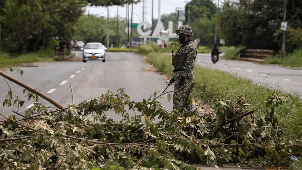 42 killed in Colombia protests, human rights agency says