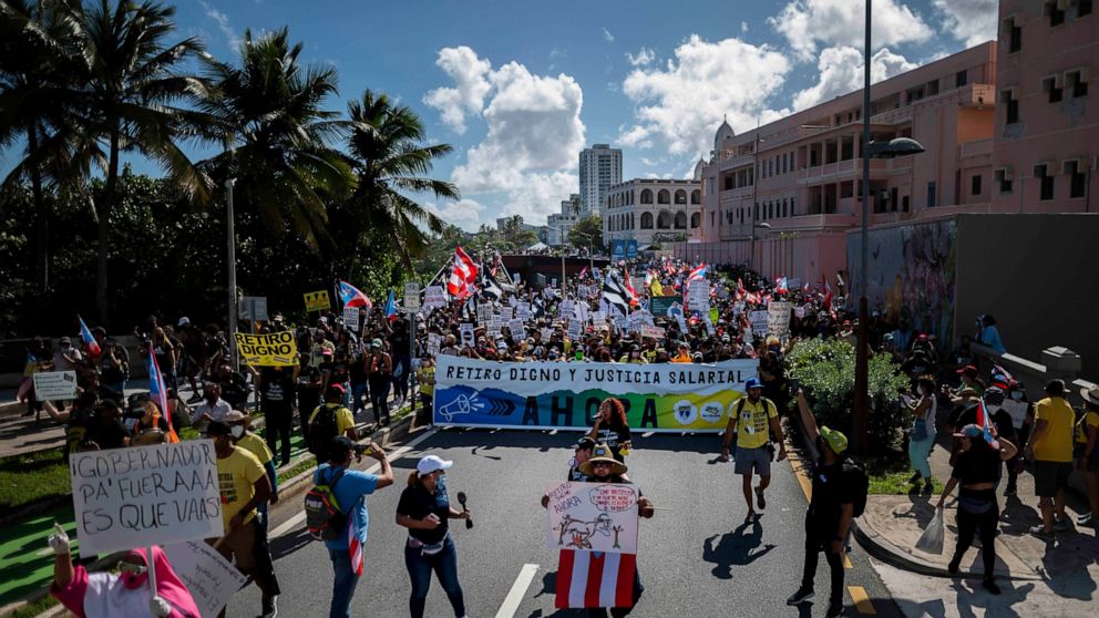 Protests grow in Puerto Rico amid demands for higher wages
