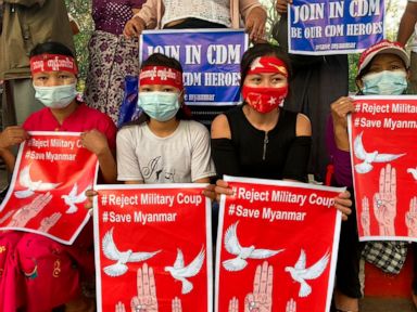 Protests swell after Myanmar junta raises specter of force