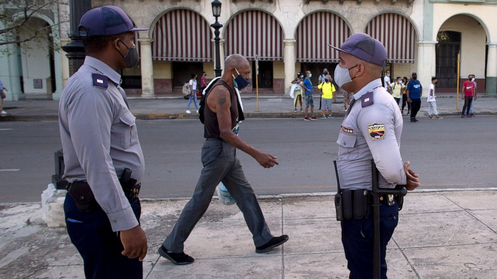 Police patrol Havana in large numbers after demonstrations