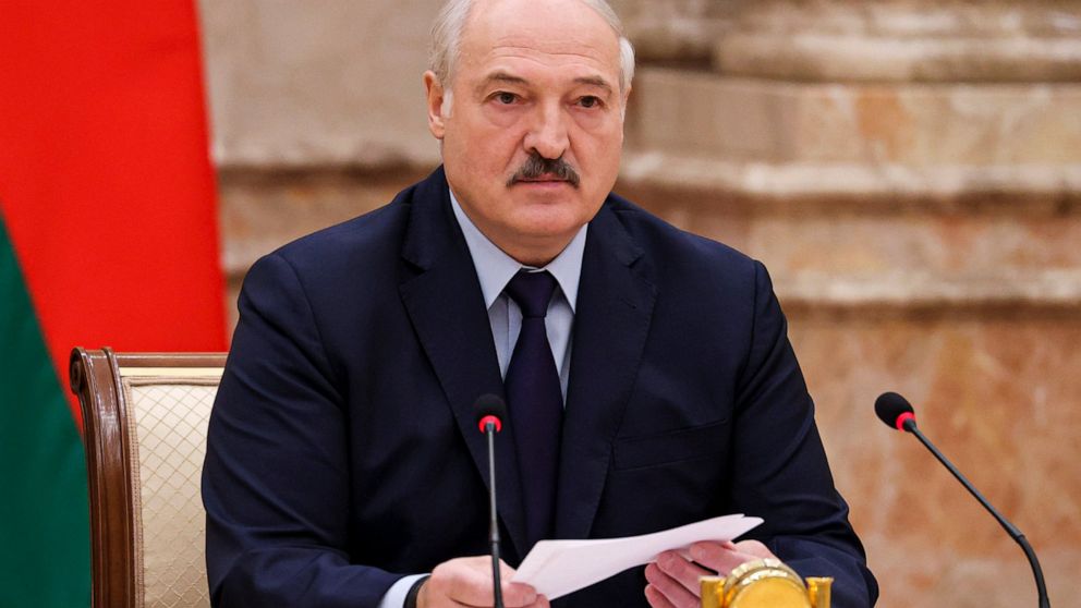 Belarus leader announces vote on a new constitution in 2022
