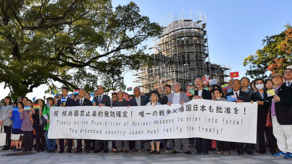 Japan rejects nuclear ban treaty; survivors to keep pushing