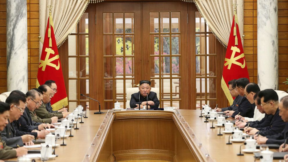 NKorean leader calls for meeting to review battered economy