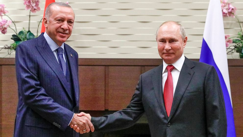 Putin, Erdogan sit down for talks on war-torn Syria