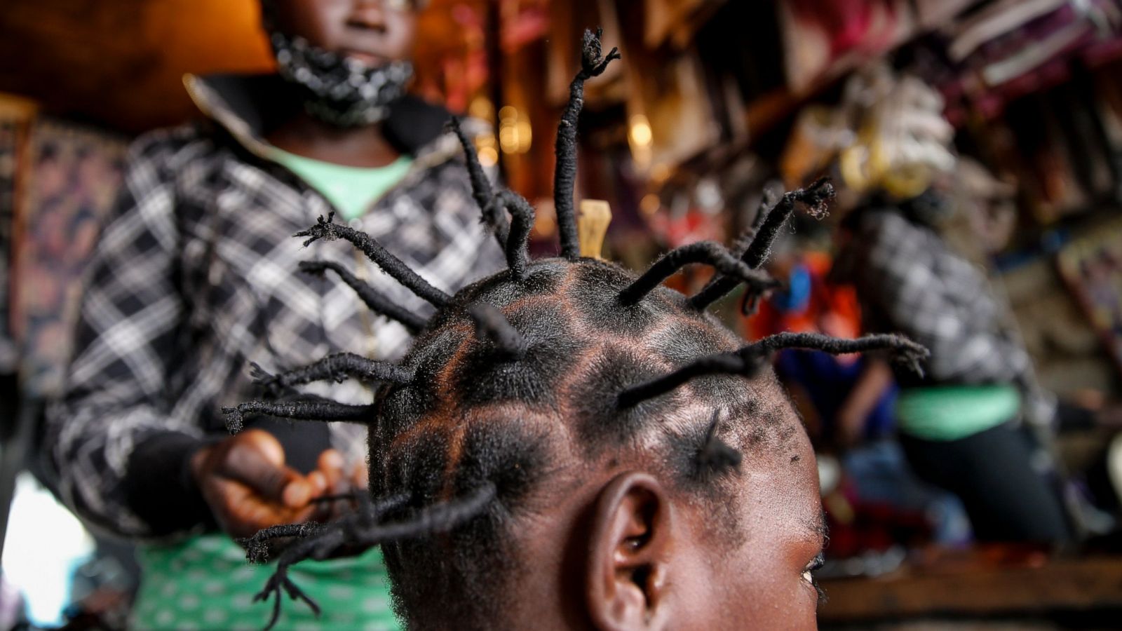 Coronavirus hairstyle' spikes in popularity in East Africa - ABC News