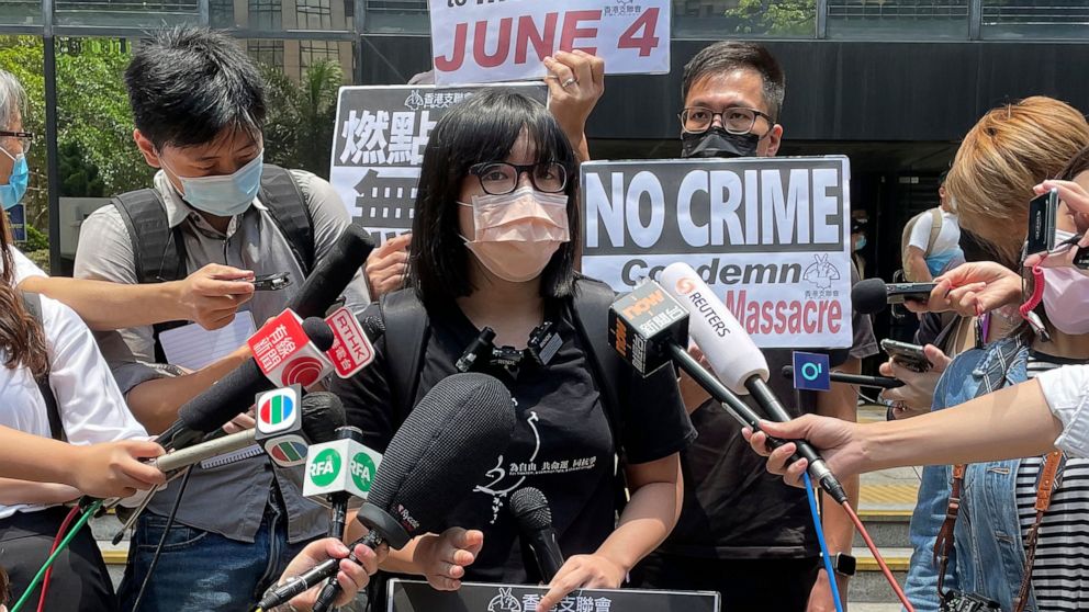 Reports: Organizer of Hong Kong's Tiananmen vigil arrested