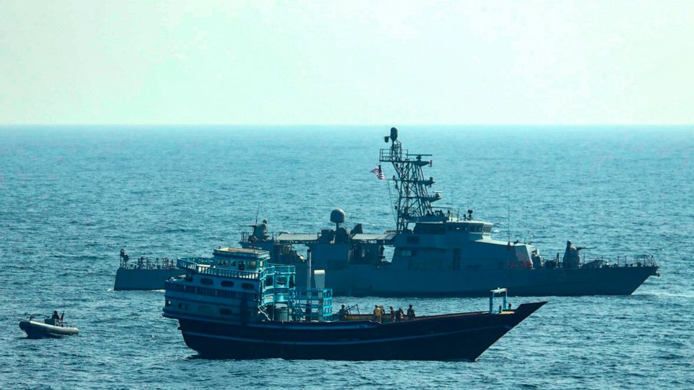 US detains smuggling ship, UK seizes drugs in Mideast waters