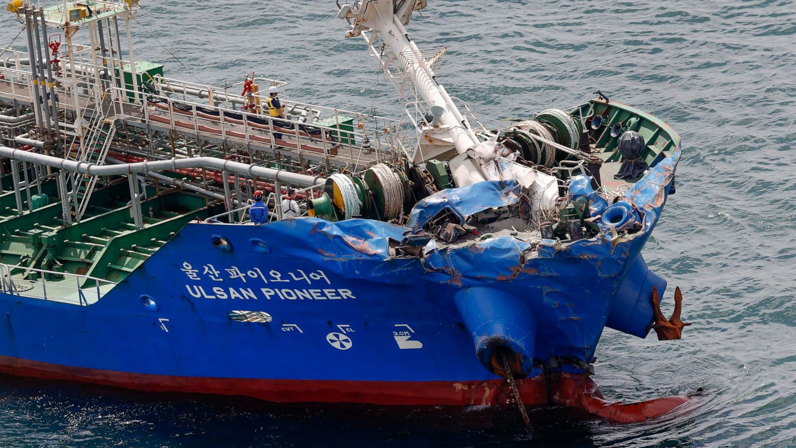 3 Crew Missing After Ships Collide In Japanese Strait Abc News