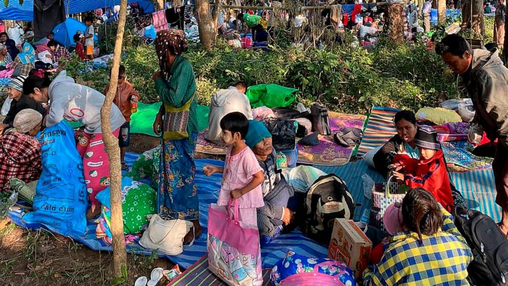 Myanmar fighting forces 4,200 people to flee into Thailand