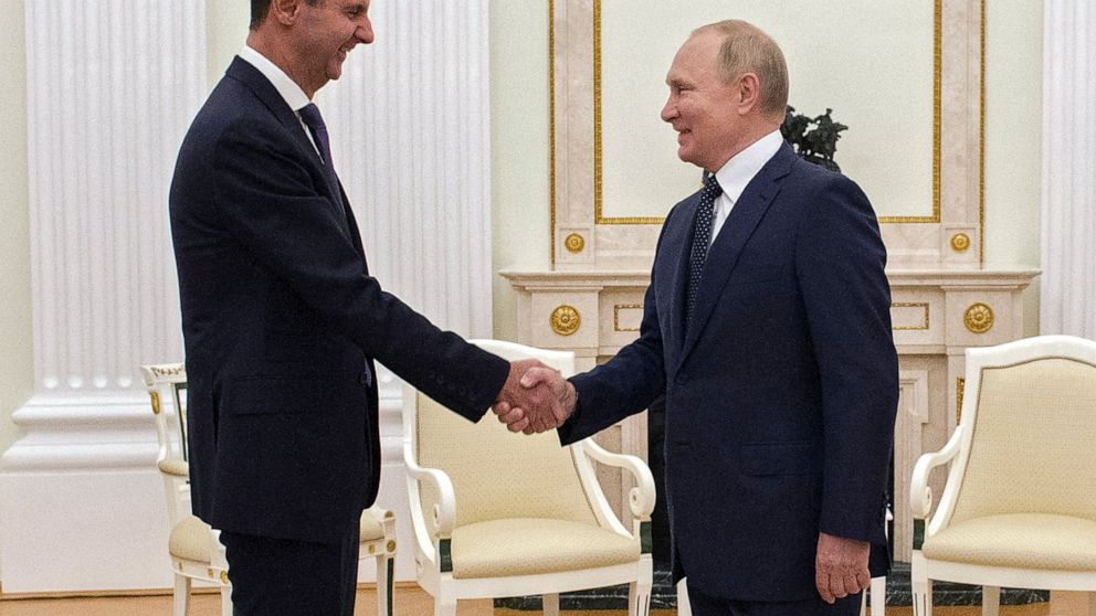 Putin and Syria's Assad hold talks in Moscow on rebel area