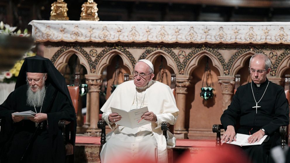 Pope, patriarch, Ab. of Canterbury make joint climate appeal