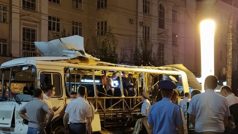 Russia bus explosion kills 2, injures 17; cause under review