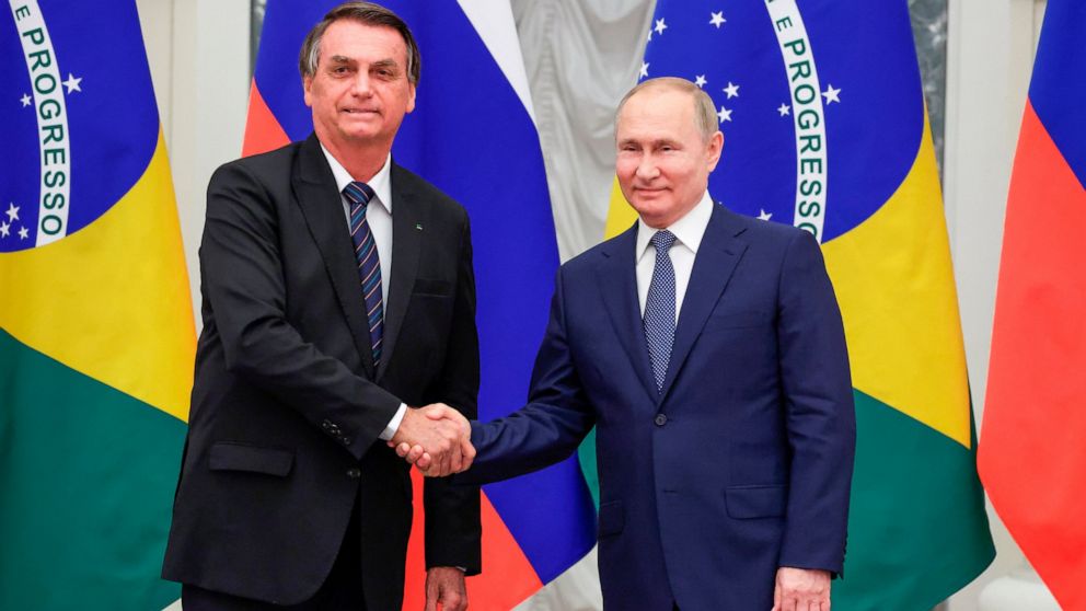 Putin recebe líder do Brasil para conversas em meio à crise na Ucrânia