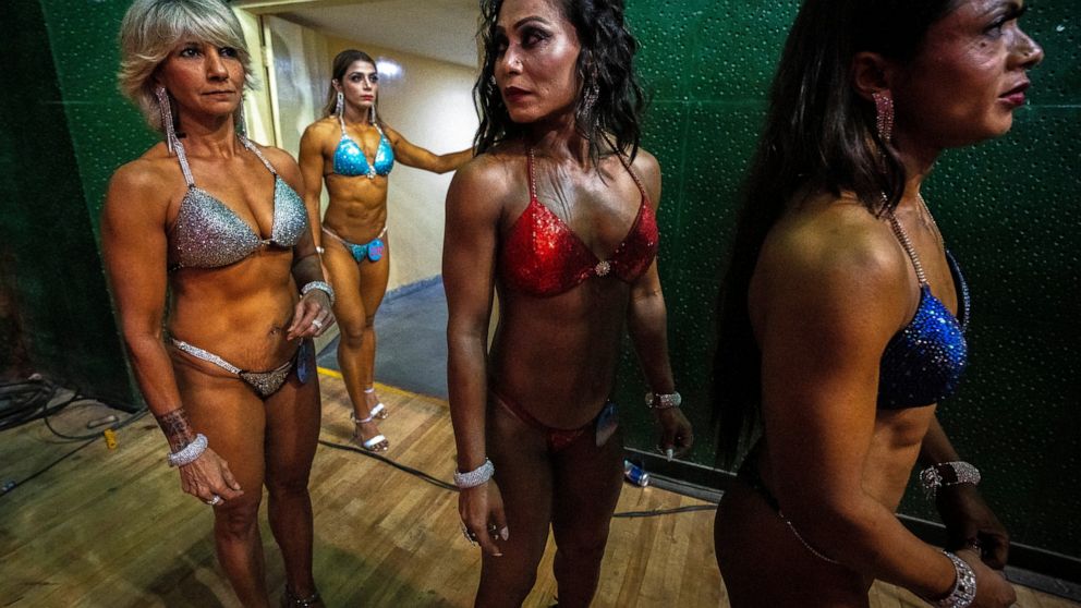 AP Photos: Northeast India holds female bodybuilders contest