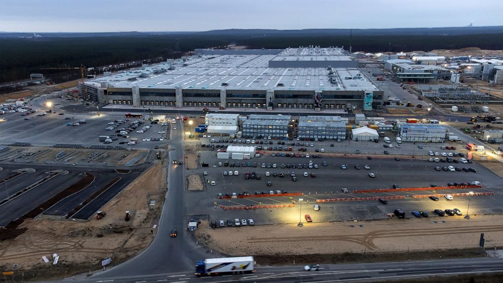 Tesla opens 'Gigafactory' near Berlin, its 1st in Europe