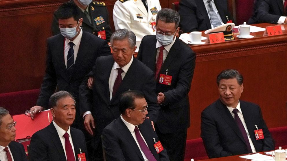 Questions swirl after China’s former leader Hu leaves event