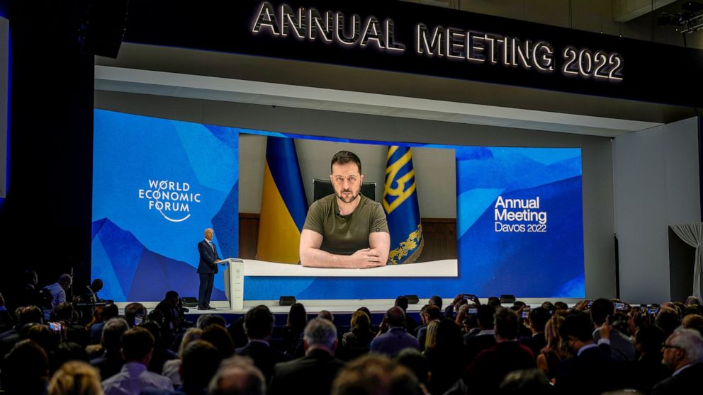 Zelenskyy urges 'maximum' sanctions on Russia in Davos talk