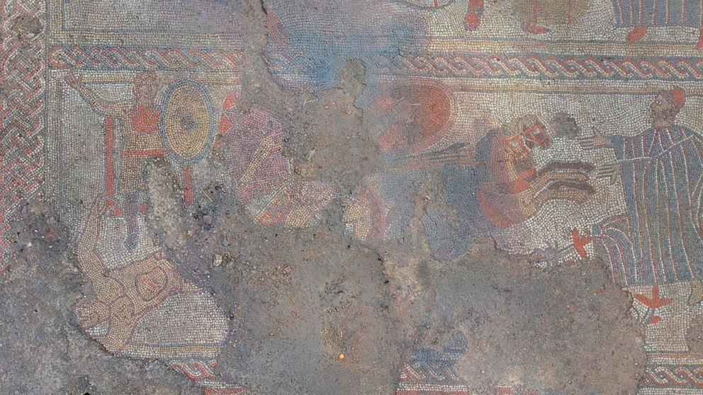 Richard III archaeologists strike again with Roman mosaic