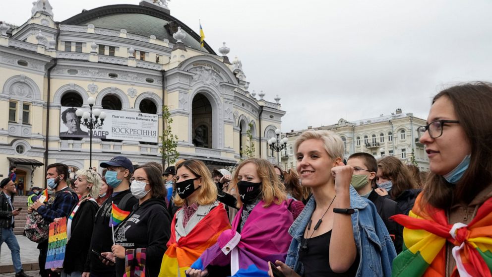 Thousands march in Ukraine for LGBT rights, safety