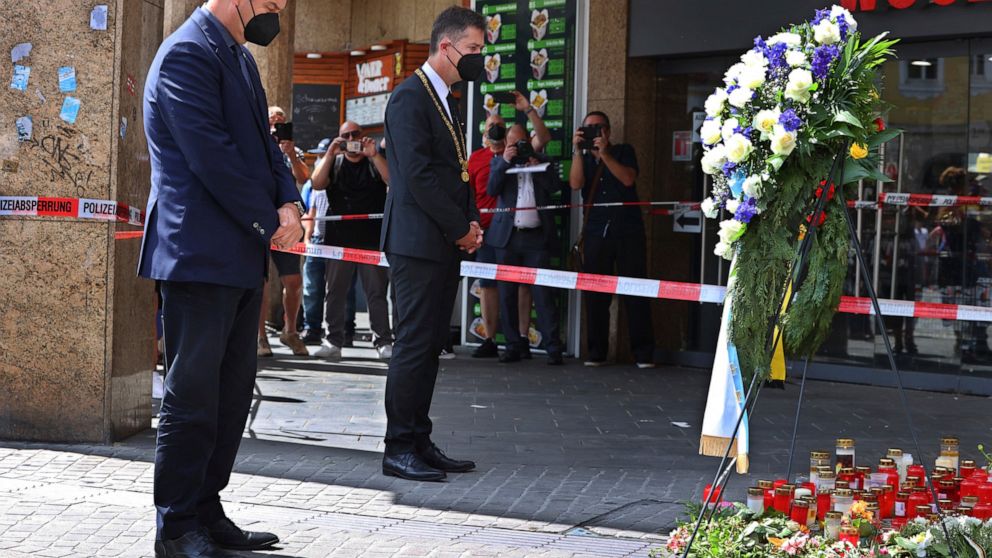 German city holds memorial to victims of knife attack