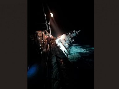 Thai navy ship sinks, rescue underway for sailors in water