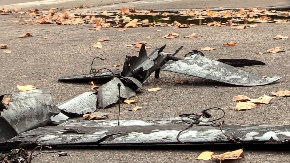 In this handout photo taken from video released by Russian Defense Ministry Press Service on Friday Sept. 2, 2022, munitions seen at the territory of the Zaporizhzhia nuclear power plant as International Atomic Energy Agency (IAEA) members inspect th