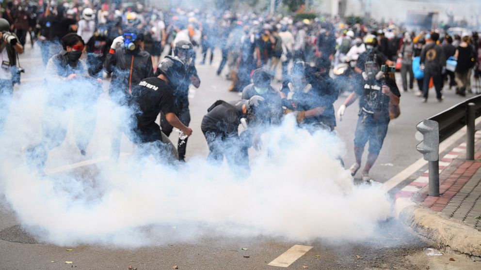 Thai police fire rubber bullets, tear gas at protesters