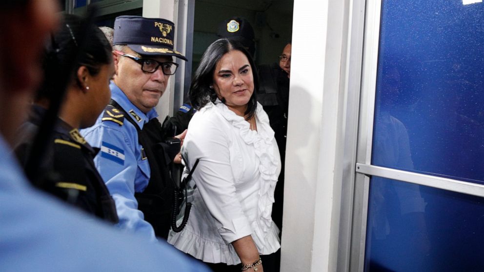 Ex-Honduras first lady sentenced to prison for embezzlement