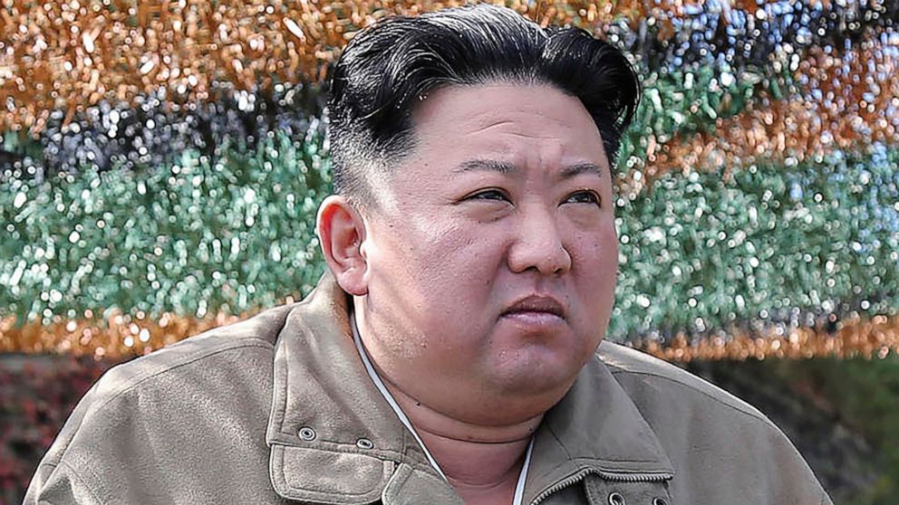 FILE - In this photo provided by the North Korean government, North Korean leader Kim Jong Un inspects military exercises at an undisclosed location in North Korea on Oct. 8, 2022. South Korea says Friday, Oct. 28, 2022, North Korea has fired a balli