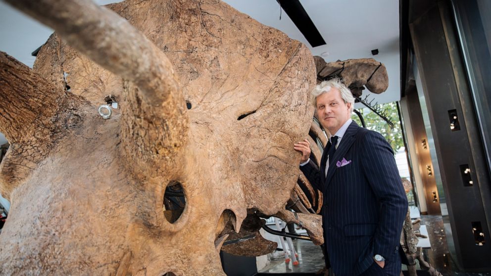 World's biggest triceratops sells for $7.7 million in Paris