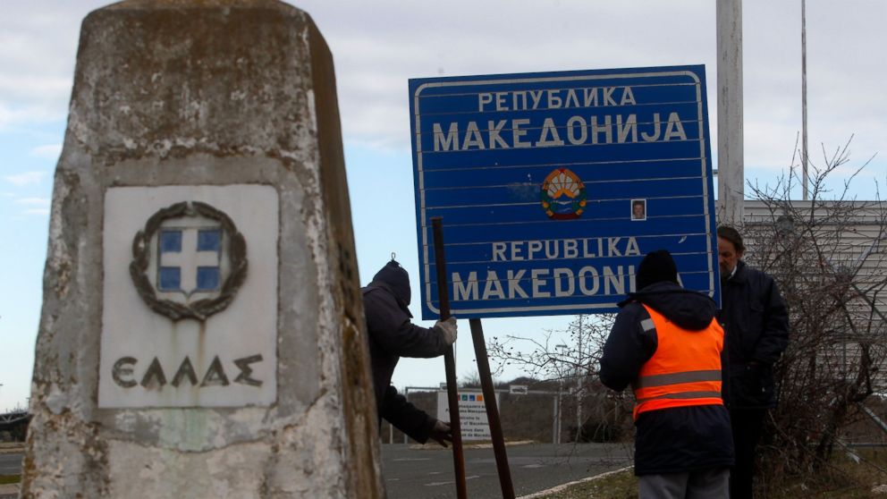 Road Signs Replaced To Reflect North Macedonia Name Change Abc News
