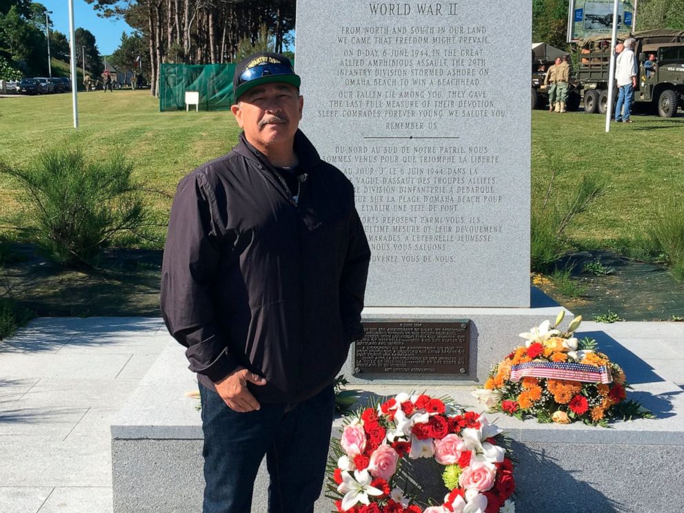 On D Day Beach 75 Years On Awed Son Follows In Dads Steps