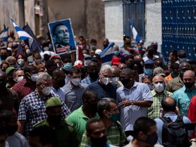 Demonstrators in Havana protest shortages, rising prices
