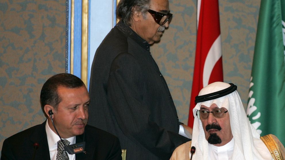 Recep Tayyip Erdogan, Sheikh Saleh bin Abdullah Kamel, King Abdullah of Saudi Arabia, 