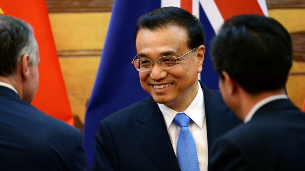 Chinese premier congratulates Australian leader on election
